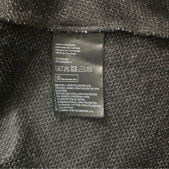 Tweed style midi dress (large) with crew neck and above elbow sleeves - Picture 7 of 7